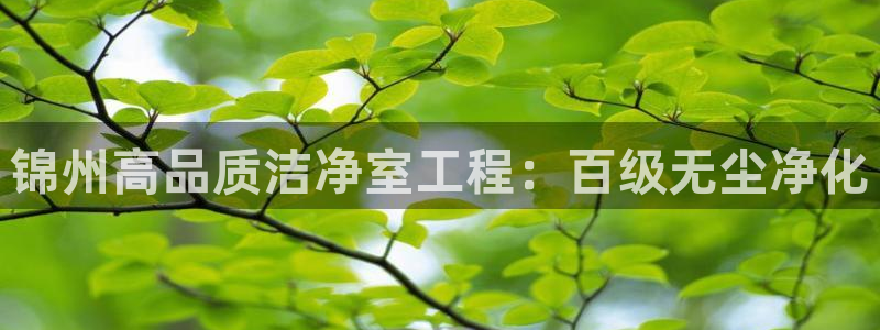 亿万第一季字幕：锦州高品质洁净室工程：百级无尘净化